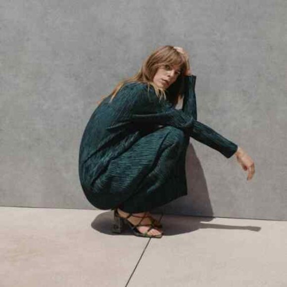 Zara Dark Green Midi Dress - Picture 4 of 5